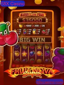 Descubra a Emoção do FruitNovaSuper no 58X Casino